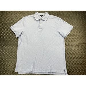 J. Crew Polo Shirt Adult Extra Large Gray Solid Casual Plain Men's